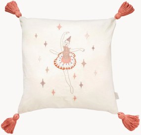 Cuscino in cotone organico con nappe Ballerina