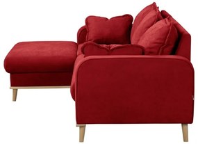 Divano angolare rosso (angolo sinistro) Beata - Ropez
