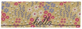 Zerbino in fibre di cocco 40x120 cm Hello Scribbly Floral – Artsy Doormats