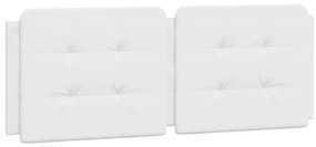 Letto con materasso bianco 120x200 cm in similpelle