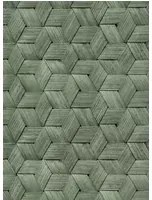Rebel Walls Carta da parati Small Birch Bark Braids - Forest Green
