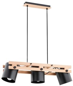 Lampadario su filo HAROM 3xE27/60W/230V