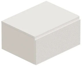 Mobile da bagno sotto lavabo Step bianco opaco L 60.3 x H 30 x P 46 cm 1 cassetto, lavabo non incluso