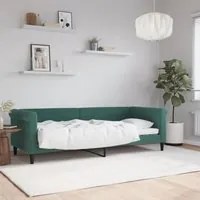 Letto da Giorno Verde Scuro 80x200 cm in Velluto 354239