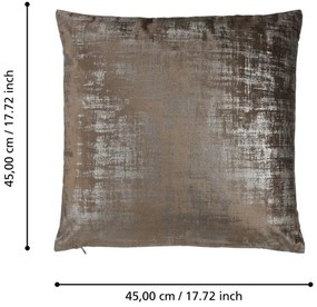 Eglo 420077 - Cuscino decorativo SINGU 45x45 cm marrone