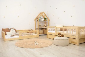 Letto per bambini Teddy Plus - naturale - letto 160x80 cm