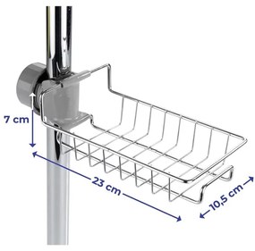 Mensola da bagno autoportante in acciaio inox - Maximex