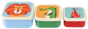 Set di 3 scatole per snack Creatures Colourful Creatures - Rex London