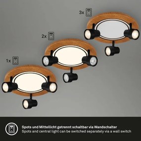 Brilo - Lampada LED da soffitto 12W/230V + 3xGU10 9W 3000K