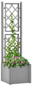 Letto Rialzato Da Giardino Con Graticcio E Irrigazione Grigio /