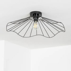 Brilagi - Plafoniera LED CERIA WIRE 1xE27/40W/230V Ø 60 cm nera