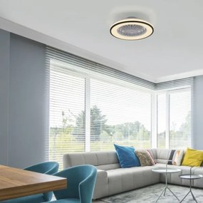 JUST LIGHT. 14447-18 - Ventilatore da soffitto LED RGBW LENO LED/44W/230V + DO