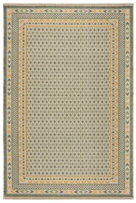 Tappeto verde in misto iuta 200x290 cm Mara Jute Border – Flair Rugs