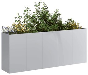 Fioriera 200x40x80 Cm İn Acciaio Zincato /