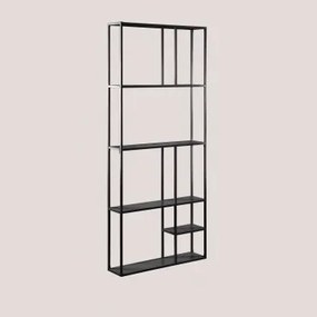 Mensola da parete modulare in acciaio (80 cm) Thura Nero - Sklum