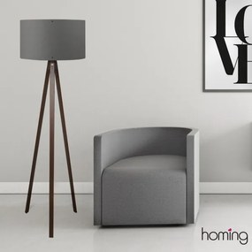 Lampada da terra AYD 1xE27/40W/230V marrone/grigio