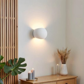 Applique da Parete in Gesso-Ceramico GLOBE E27 Pitturabile da interno