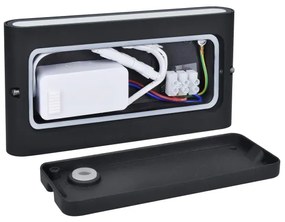 Solight WO800-B- LED Applique da esterno MODENA LED/12W/230V IP54 nero