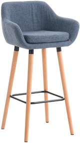 Sgabello Da Bar Grant İn Stoffa / Blau