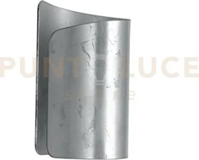 Applique a parete imagine silver 1 luce attacco e27 15x25cm vetro e...