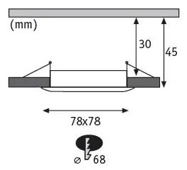 Paulmann 93895 - SET 3xLED/6W IP44 Lampada da incasso dimmerabile NOVA 230V