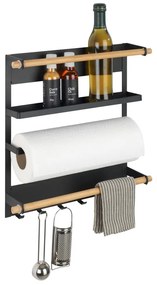 Organizzatore da parete nero per la cucina Magna - Wenko