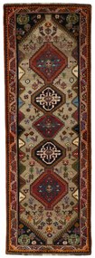 Gabbeh Tappeto 80x240 Beige (Iran) Annodato A Mano