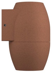 Applique Ovale Monodirezionale IP65 GU10 per esterni - Corten