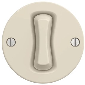 Kliklap - Interruttore a croce retrò senza cornice n. 7 beige