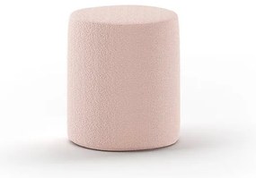 Pouf per bambini rosa chiaro in tessuto bouclé MOON - Vipack