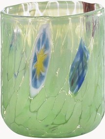 Set di 6 bicchieri in vetro soffiato artigianali Murrine
