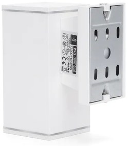 Aigostar - Applique da esterno 1xGU10/230V bianco IP65 quadrato