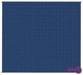 vidaXL Coperta Ponderata Blu 200x220 cm 9 kg Tessuto