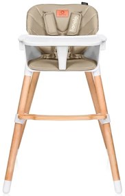 Lionelo - Seggiolone da pranzo 2 in 1 KOEN Beige sabbia