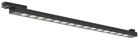 Plafoniera moderna nera per sistema a binario monofase 15W 1170 lm 3000K - Iconic Tsiri