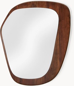 Specchio da parete con cornice in legno di acacia