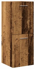 Mobile Pensile Da Bagno Legno Antico 30x30x80 Cm İn Truciolato /