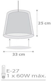 Dalber D-81212E - Lampadario per bambini STARS 1xE27/60W/230V