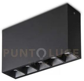 Lika proiettore led 3000 k 12,5w  1200 lm nero 13,5cm