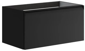 Mobile da bagno sotto lavabo Fusion antracite opaco L 79.5 x H 40 x P 45.5 cm 1 cassetto, lavabo non incluso