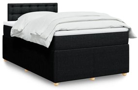 Giroletto A Molle Con Materasso Nero 120x190 Cm İn Tessuto /