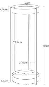 Supporto per fiori in metallo (altezza totale 70 cm) Tower – YAMAZAKI