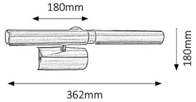 Rabalux 3642 - Lampada quadro PICTURE LIGHT 2xE14/40W/230V