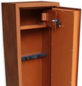 Armadio Portafucili Effetto Legno Utilia TOP Security Fuciliera 8 Posti Con Tesoretto A Chiave