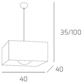 Sospensione Moderna Lift Metallo Cromo 1 Luce E27