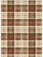 Mindthegap Carta da parati Countryside Plaid - Leather/ Green/ Yellow