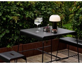 Tavolo da pranzo in metallo nero 58x75 cm A-Café - Zone
