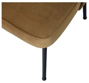 Sedie da pranzo in set color senape in velluto 2 pz Vogue – WOOOD