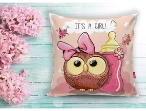 Federa da bambini 43x43 cm Girl Owl - Mila Home