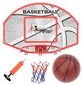 Set Tabellone Da Basket Da Parete 3 Pz 66x44,5 Cm /